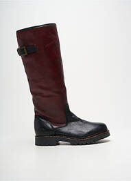 Cizme țesătură satinată toc plat până la 3 cm negru HOOPER SHOES femme