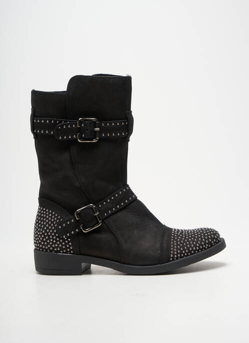 Botine/ghete toc mic toc plat până la 3 cm negru REQINS femme