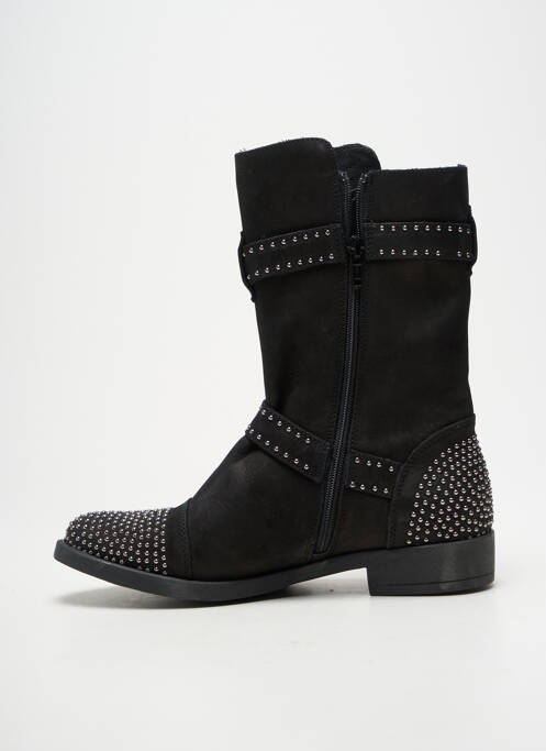 Botine/ghete toc mic toc plat până la 3 cm negru REQINS femme