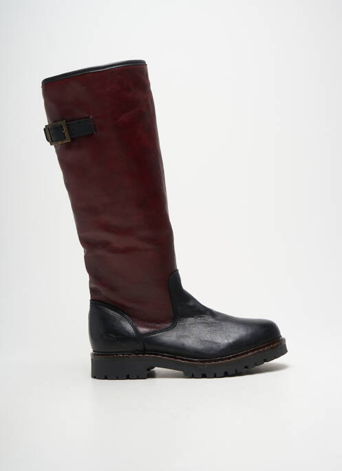 Cizme țesătură satinată toc plat până la 3 cm negru HOOPER SHOES femme