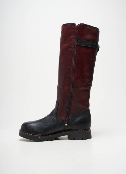 Cizme țesătură satinată toc plat până la 3 cm negru HOOPER SHOES femme