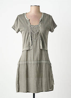 Tunică mâneci scurte gri YERSE femeie