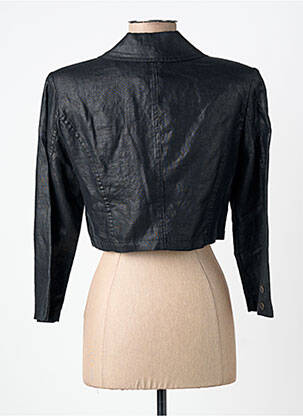 Bolero efect material satinat negru PAUL BRIAL femeie