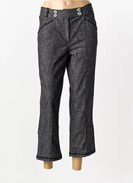 Pantalon 7/8 închidere cu fermoar sub clapetă cu nasturi mărime normală gri PAUL BRIAL femme