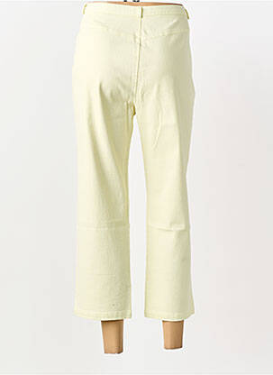 Pantalon 7/8 țesătură poplin mărime normală verde FEDORA femeie