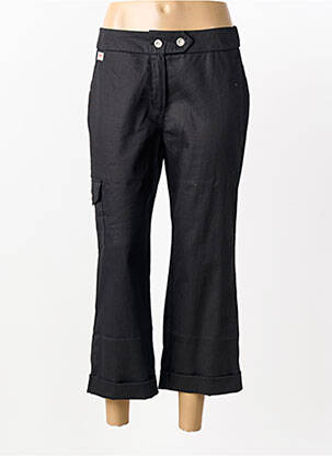 Pantalon drept țesătură poplin mărime normală negru MAE MAHE femeie