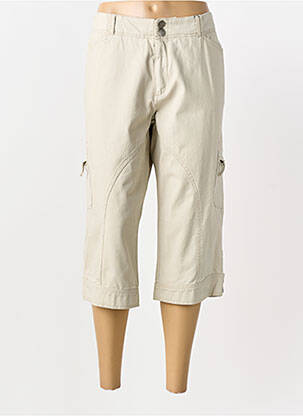 Pantalon trei sferturi bej MASSANA femeie