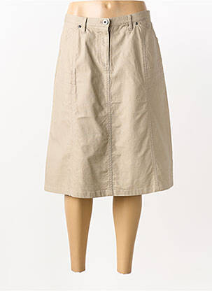 Fustă midi gri CLAUDE DE SAIVRE femeie