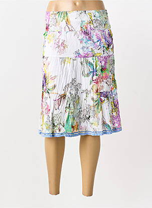 Fustă midi alb JOCAVI femeie