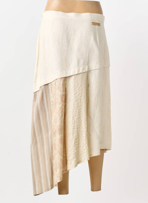 Fustă lungă bej CARNET DE BORD femeie