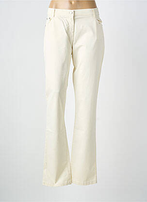 Pantalon slim țesătură poplin bej ARMOR LUX femeie
