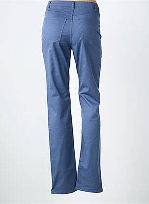 Pantalon slim țesătură poplin mărime normală albastru GIULIA B. femeie