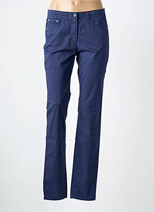 Pantalon slim țesătură poplin mărime normală albastru JOCAVI femeie
