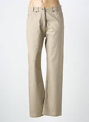 Blugi cu croială dreaptă maro CLAUDE DE SAIVRE femeie