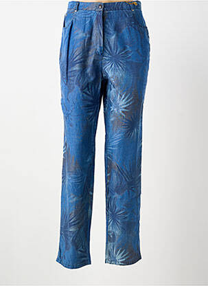 Pantalon drept albastru FEDORA femeie