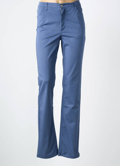 Pantalon slim albastru GIULIA B. femeie