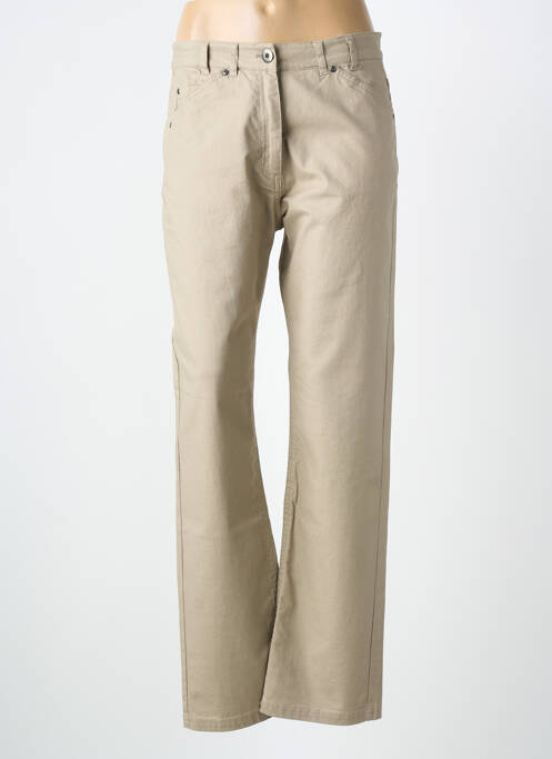 Blugi cu croială dreaptă maro CLAUDE DE SAIVRE femeie