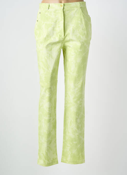 Pantalon slim verde FEDORA femeie
