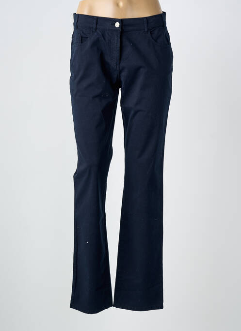 Pantalon slim țesătură poplin mărime normală albastru ARMOR LUX femme