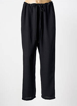 Pantalon drept țesătură crep mărime normală negru MD'M femeie