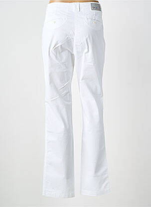 Pantalon chino țesătură poplin mărime normală alb JOCAVI femeie