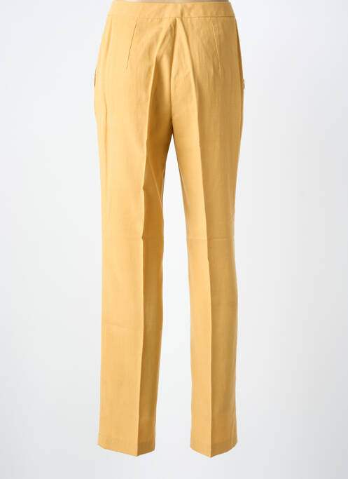 Pantalon drept galben FEDORA femeie