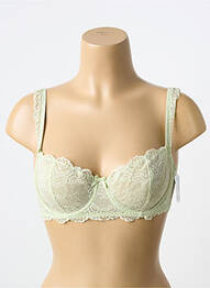 Sutien bretea multi poziție sutien balconet cu decolteu înalt verde AUBADE femme