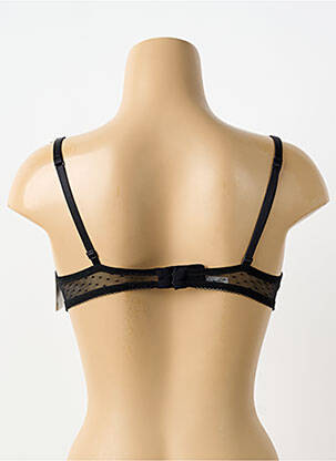 Sutien efect material satinat sutien balconet cu decolteu înalt negru AUBADE femeie