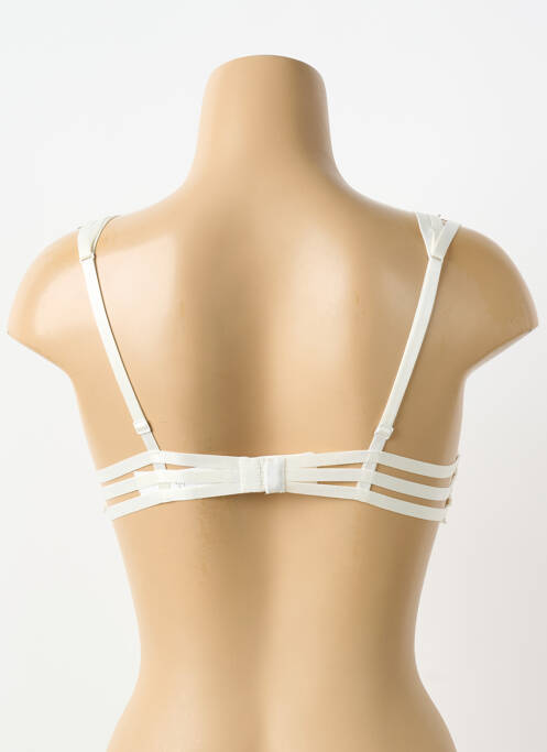 Sutien efect material satinat sutien balconet cu decolteu înalt bej AUBADE femme