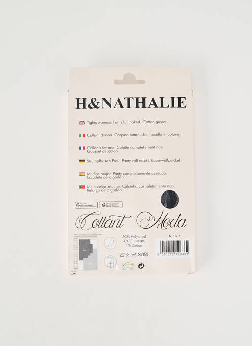 Colanți imprimeu cu buline negru H.NATHALIE femme