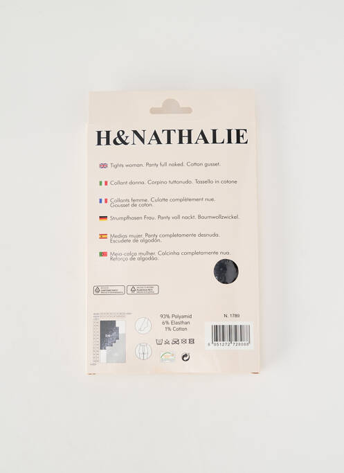 Colanți elasticitate negru H.NATHALIE femme