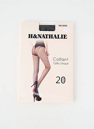 Colanți țesătură voal. negru H.NATHALIE femeie