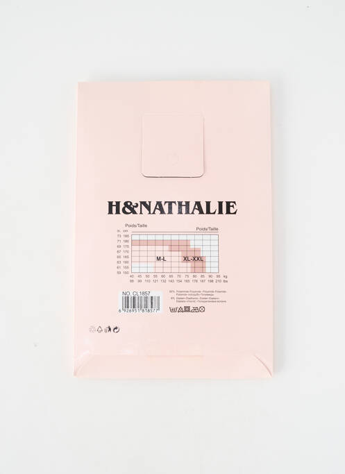 Colanți țesătură voal. negru H.NATHALIE femme