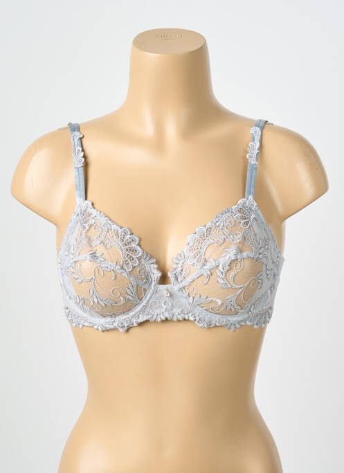 Sutien ușoară și transparentă sutien cupe întregi cu decolteu înalt gri LISE CHARMEL femme