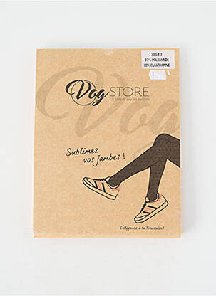 Colanți elasticitate negru VOGSTORE femme