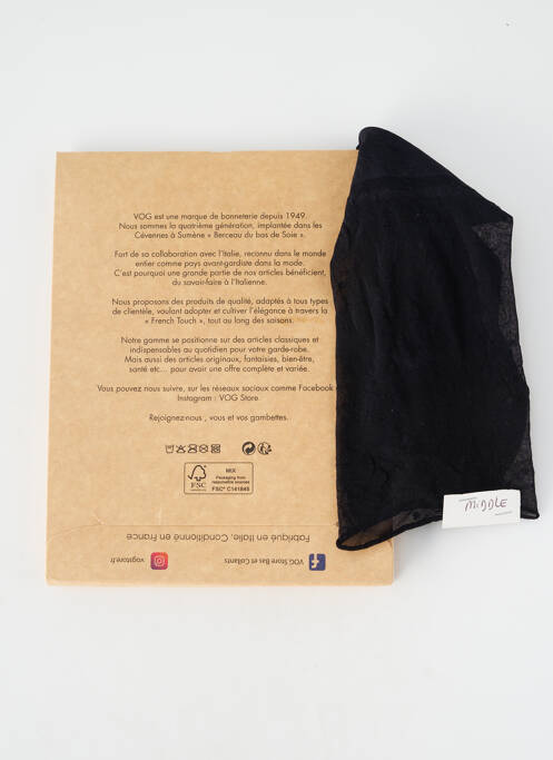 Colanți elasticitate negru VOGSTORE femme