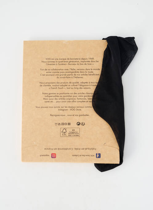 Colanți elasticitate negru VOGSTORE femme