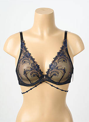 Sutien ușoară și transparentă top triunghiuri albastru AUBADE femme