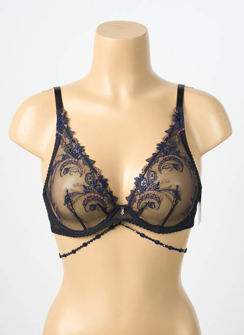 Sutien ușoară și transparentă top triunghiuri albastru AUBADE femme