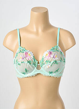 Sutien ușoară și transparentă sutien cupe întregi cu decolteu înalt verde LISE CHARMEL femme