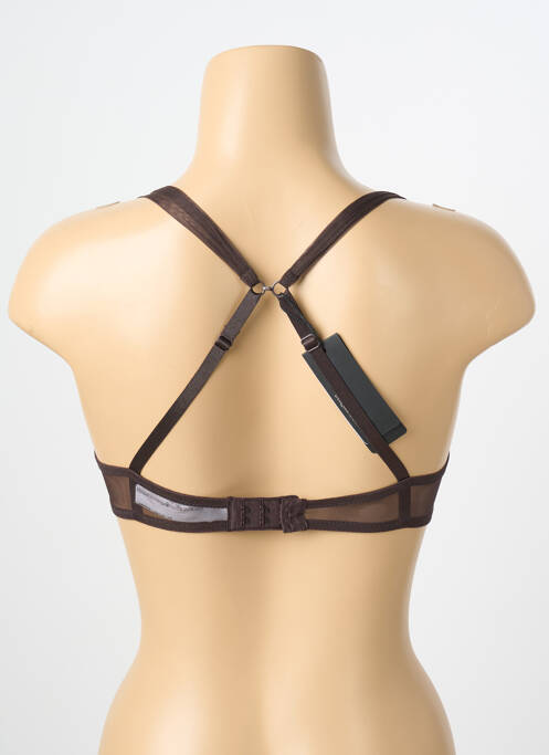 Sutien bretea multi poziție sutien cupe întregi cu decolteu înalt maro ANDRES SARDA femme