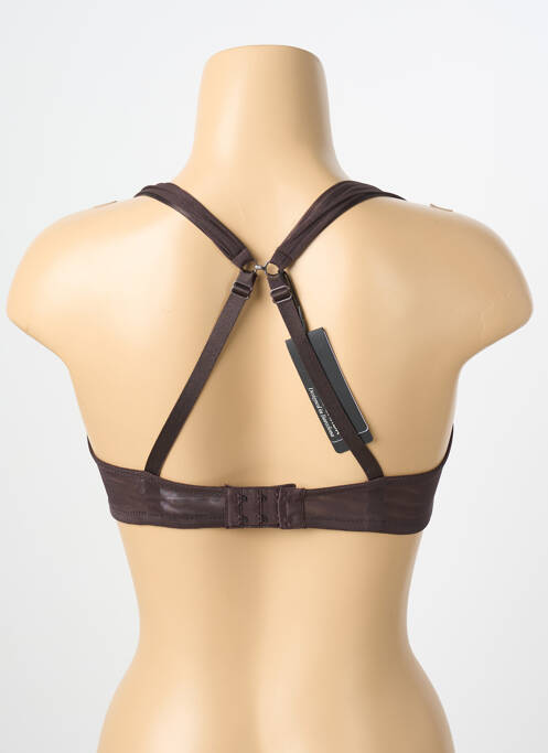 Sutien bretea multi poziție sutien cupe întregi cu decolteu înalt maro ANDRES SARDA femme