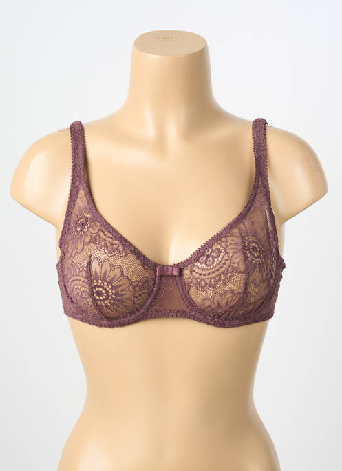 Sutien ușoară și transparentă sutien cupe întregi cu decolteu înalt roșu SIMONE PERELE femme