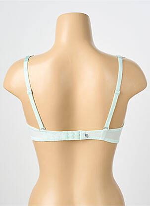 Sutien efect material satinat sutien cupe întregi cu decolteu înalt verde SIMONE PERELE femeie