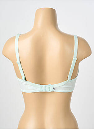 Sutien efect material satinat sutien cupe întregi cu decolteu înalt verde SIMONE PERELE femeie
