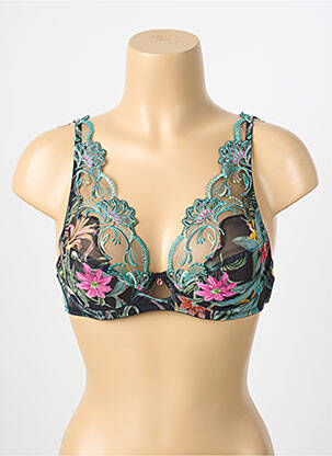 Sutien ușoară și transparentă sutien cupe întregi cu decolteu înalt negru LISE CHARMEL femme