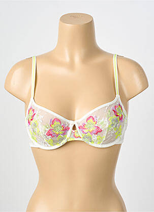 Sutien ușoară și transparentă sutien cupe întregi cu decolteu înalt galben MARIE JO femme