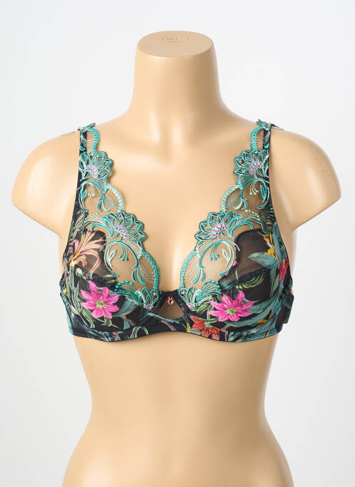 Sutien ușoară și transparentă sutien cupe întregi cu decolteu înalt negru LISE CHARMEL femme