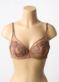 Sutien broderie sutien cupe întregi cu decolteu înalt maro SIMONE PERELE femme
