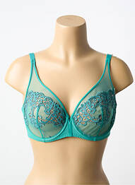 Sutien broderie sutien cupe întregi cu decolteu înalt albastru SIMONE PERELE femme